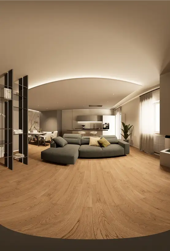 Anteprima virtual tour — Appartamento — Living contemporaneoo